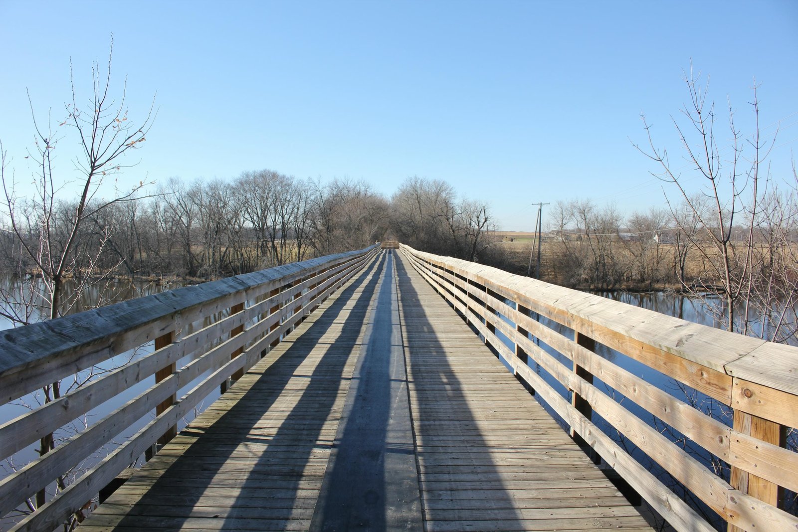 Looking east